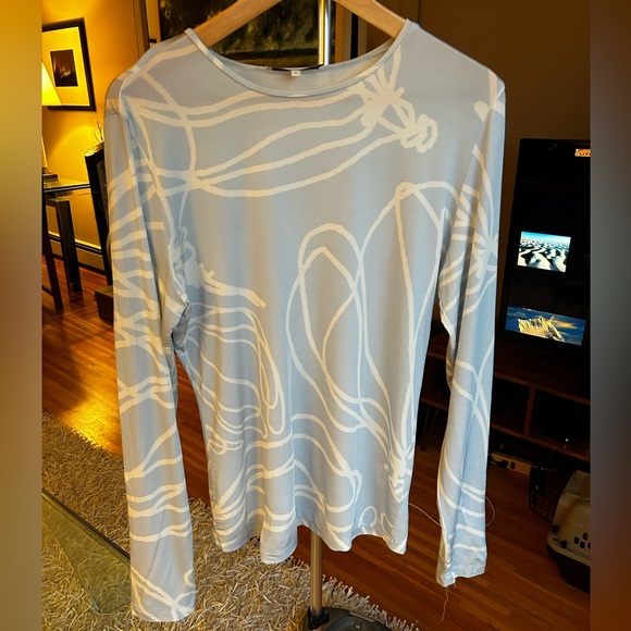 Tulipe All Over Jersey Fitted Long Sleeve T-Shirt NWOT - Picture 10 of 10